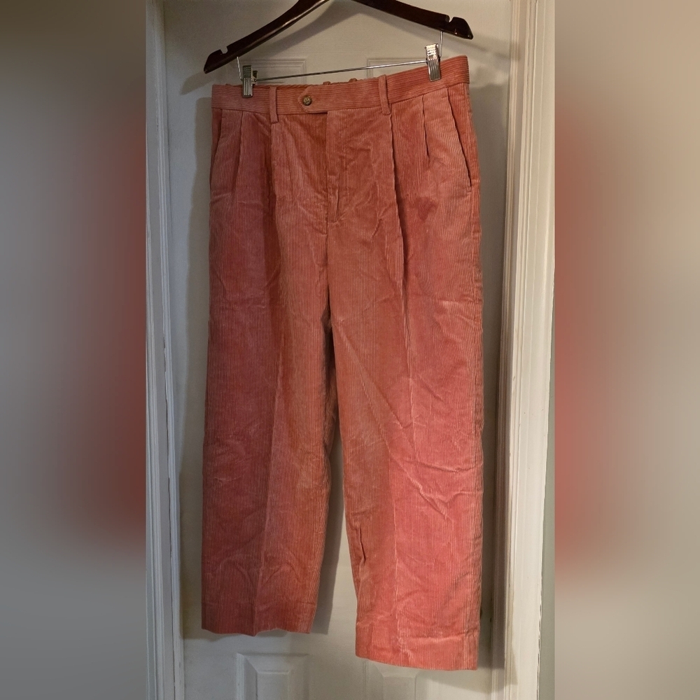 Banana Republic Rivoli Coral Corduroy Pants - Picture 4 of 7